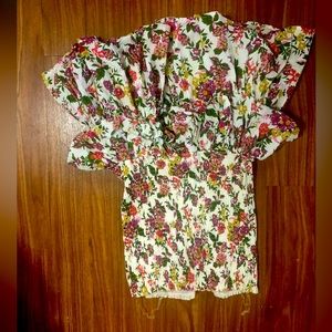 Fun Flowery Strapless Dress